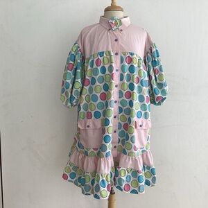 Upcycle Annie Babydoll Puff Sleeve upcycled men’s shirt & sheets sz inclusive 3X